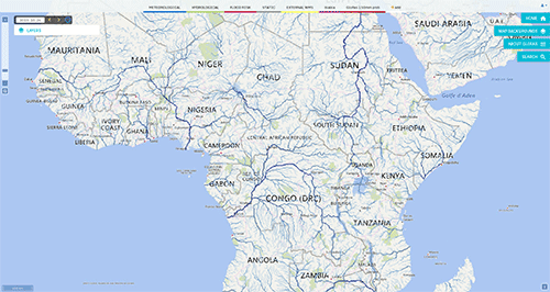Upstream area map